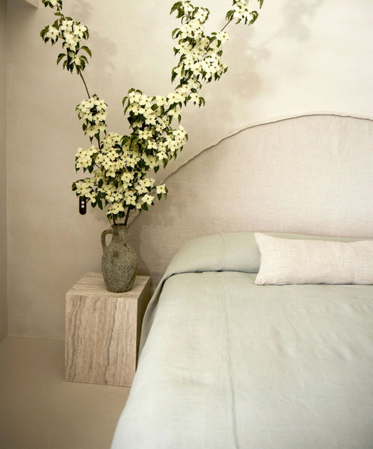 Couvre-lit en lin Repose - Artichaut