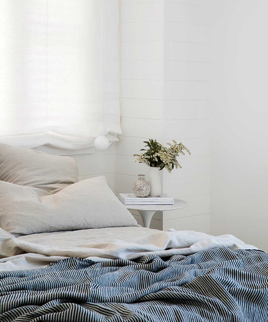 Plaid en lin Mira - Rayures Ellis