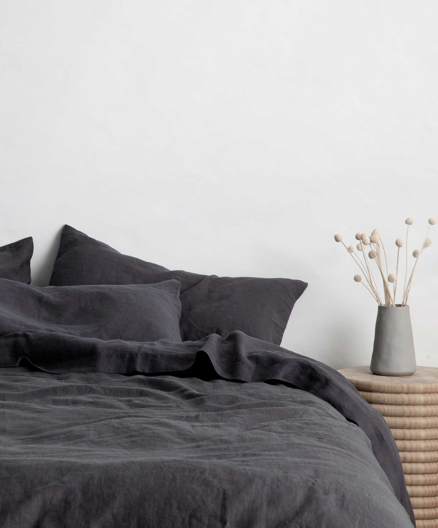 Parure de lit en lin - Gris ardoise