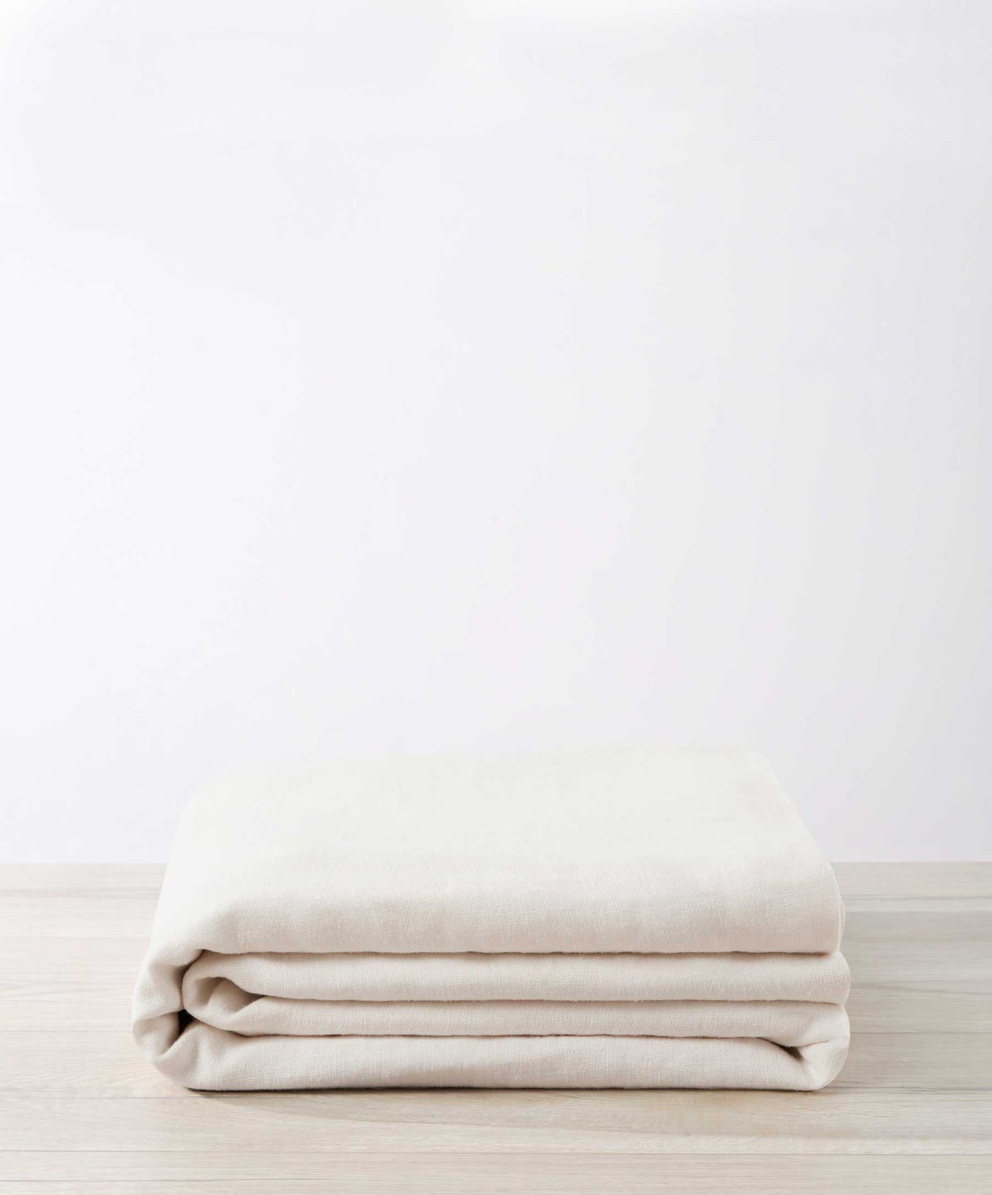 Couvre-lit en lin épais - Ivoire