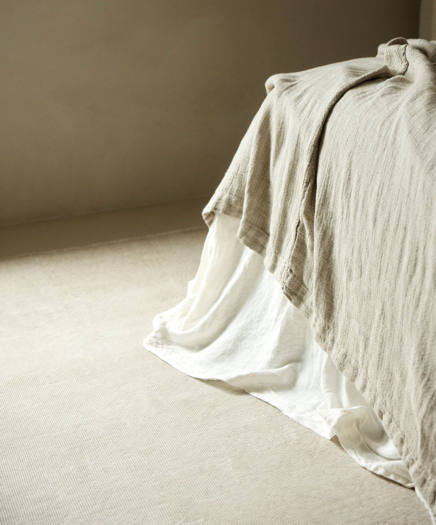 Couvre-lit en lin de chaume 