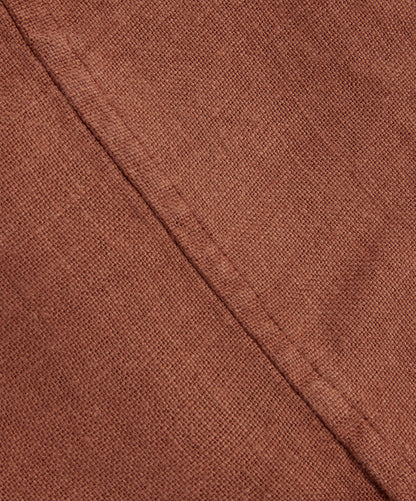Couvre-lit en lin Repose - Cinabre 