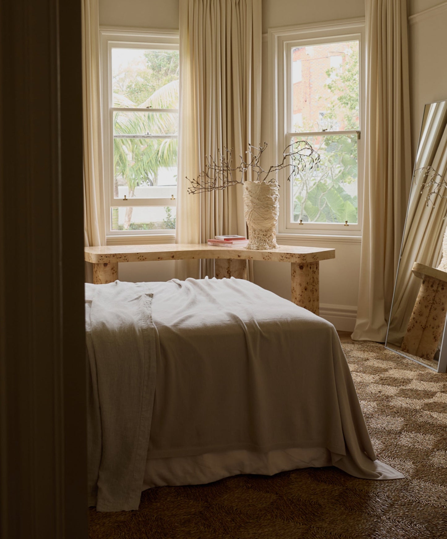 Couverture 100 % laine mérinos de Nouvelle-Zélande - Avoine