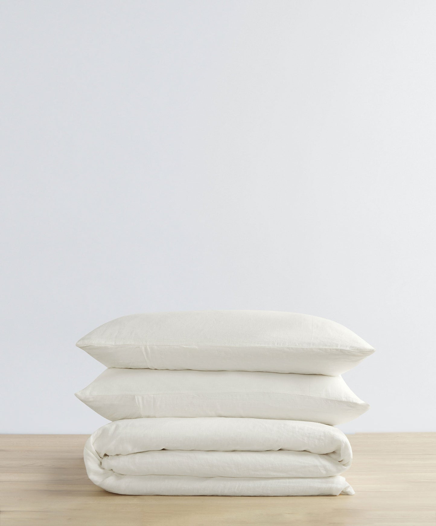 Parure de lit en lin - Ivoire