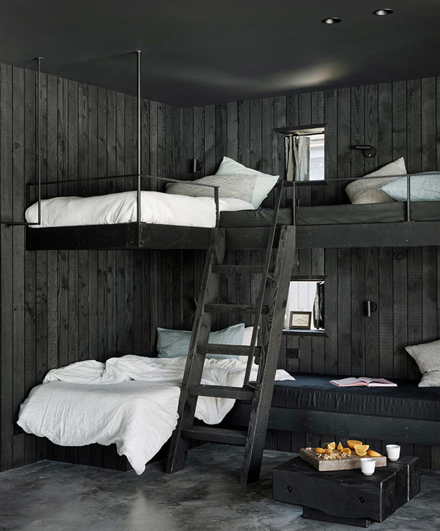 Housse de couette en lin à rayures