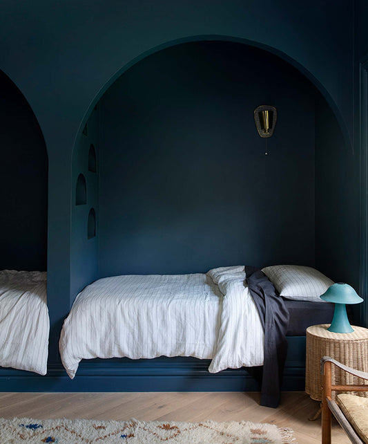 Drap-housse en lin - Ardoise