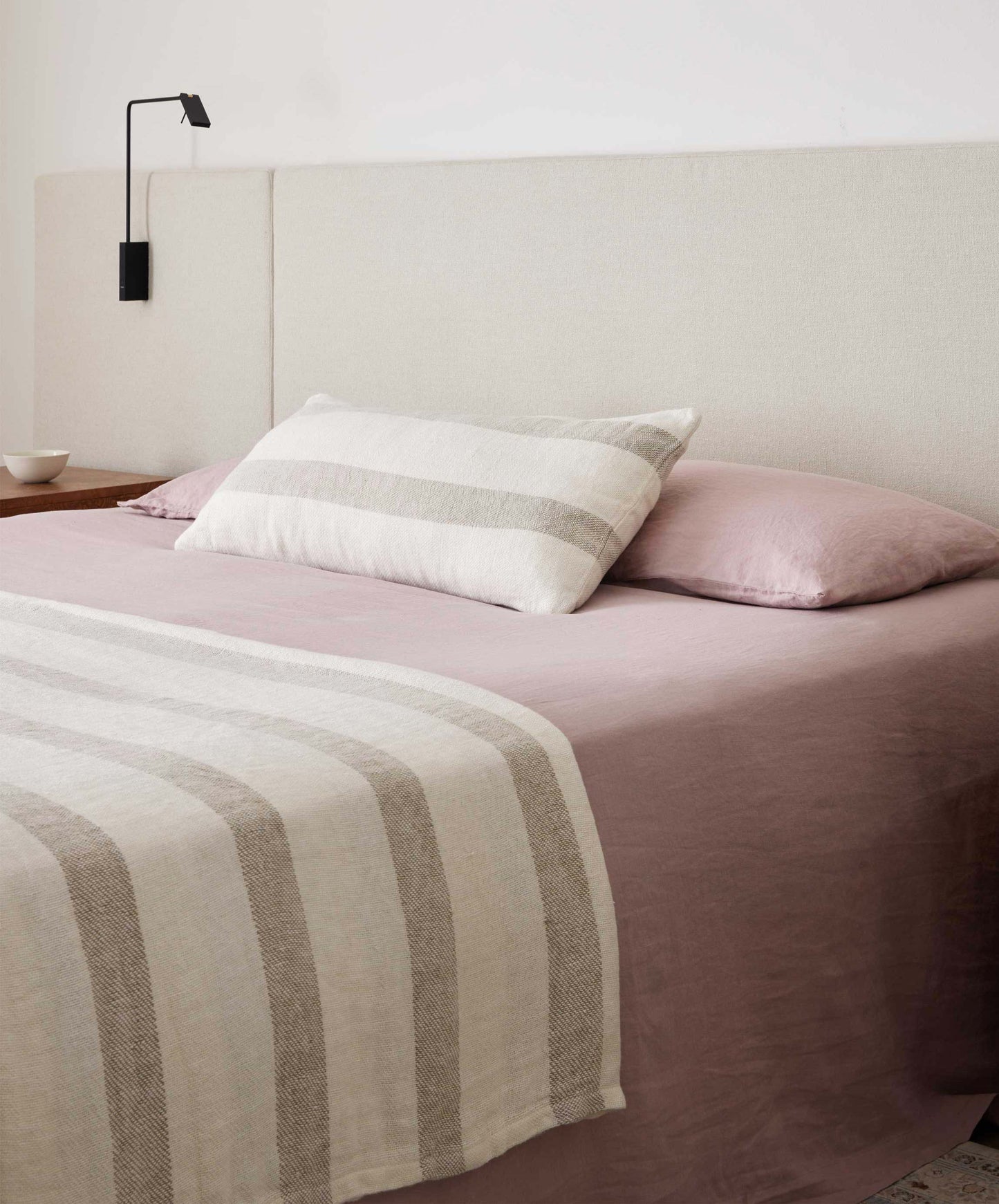 Housse de coussin lombaire à rayures Luna