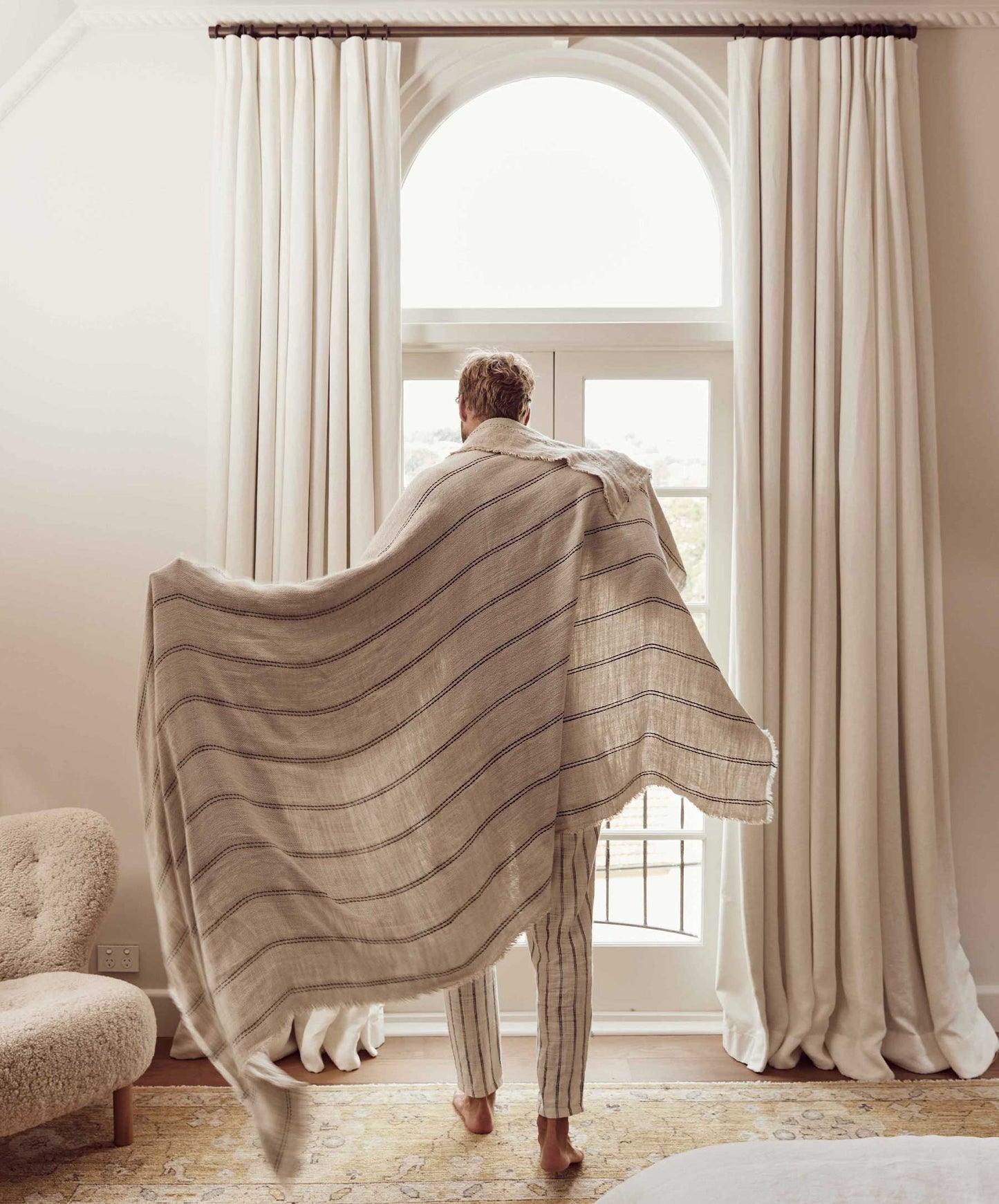 Couverture en lin Mira - Ana