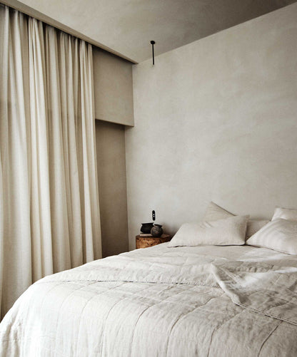 Couvre-lit matelassé - Naturel