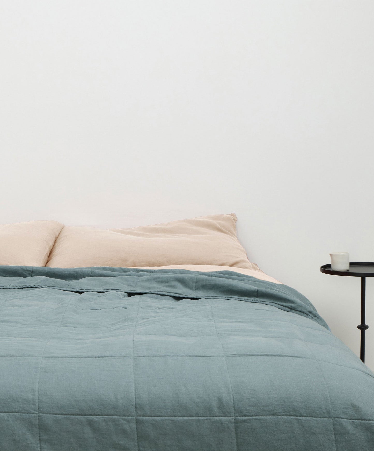 Couvre-lit matelassé - Pierre bleue