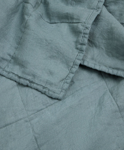 Couvre-lit matelassé - Pierre bleue