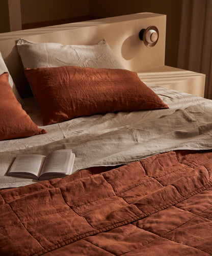 Drap-housse en lin naturel