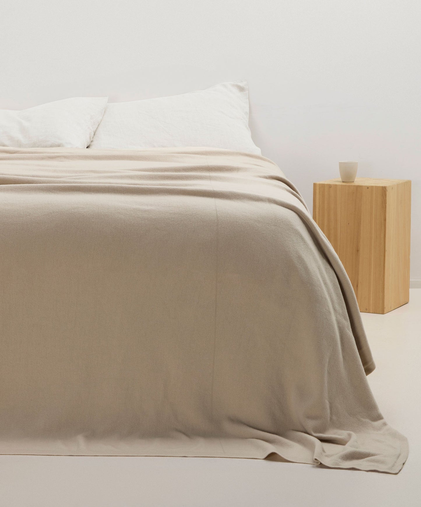 Couverture 100 % laine mérinos de Nouvelle-Zélande - Avoine